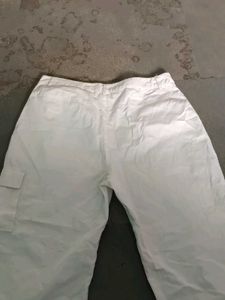 White Cargo Jeans