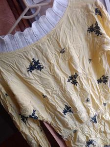 Yellow Floral Top