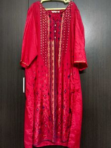 Maroon/Dark Pink Shade Kurthi