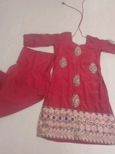 Rust Kurti And Bottom Set New
