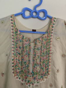 Embroidered Kurti Top - Size XXL