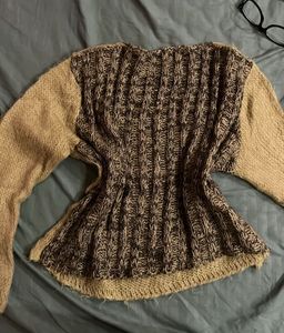 Y2K Unique Olive Green Knit Top