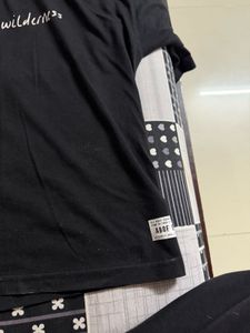 Black &#39;Wondering Wilderness&#39; Tee
