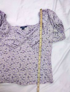 Cute Pastel Kiabi Floral Top💜