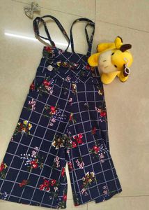 Cute Floral Overalls Pants For Baby Girls