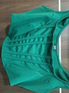 green corset top