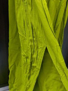 Green Embroidered Long Kurta