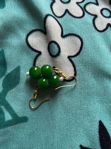 Handmade Beaded Drop Earrings