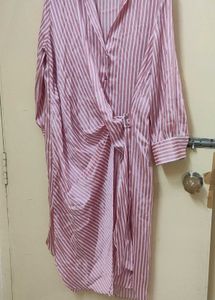 Zara Striped Shirt Dress For Party