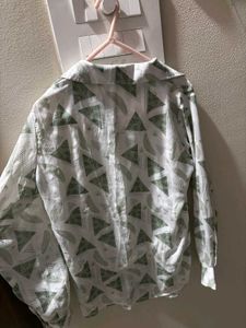 Patterned Button-Up Shirt