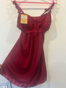 Red Lace Lingerie Set - Size M