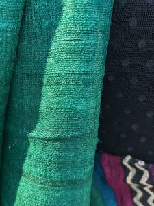 Silk Green Saree With Stretchable Blouse
