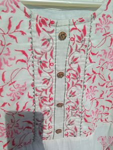 Flower Printed Frock. Size - L