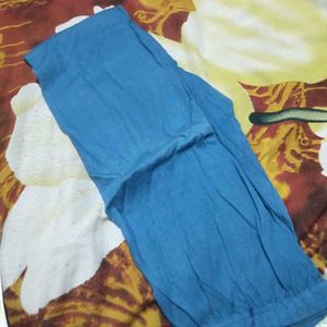 Vibrant Blue &amp; Red Knitted Scarves New legging Set