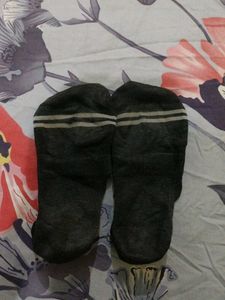 Black Socks with Stripes