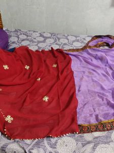 Purple And Maroon Saree✨✨✨🤍🤍🤍⭐⭐