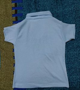 Blue Polo Ribbed Top (Price Negotiable If Anyone W