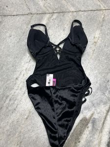 Black Velvet Bodysuit
