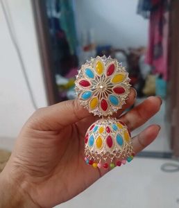 Colorful Jhumka / No Coins Please