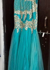 Blue Party Wear Gown