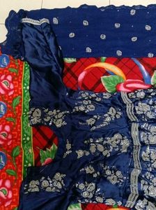 Satin Embroidery Anarkali Kurta