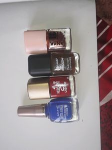 Combo Of Nail Paints And One Instant Eyeliner