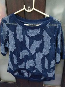 Latin Quarters Blue Top - Size M