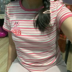 Pink Panther Striped Tee
