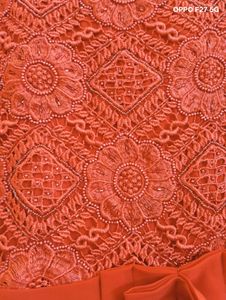 Elegant Coral Maxi Dress