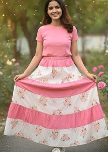 🌸Sakura Baby Pink Long Skirt