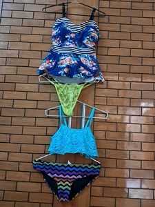 Four Padded   Bralet Top N Panty Imported Fabric