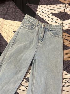 Straight Fit Blue Jeans