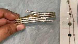 Elegant Gold & Silver Stacked Bracelet