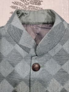 MEN Teal Ethnic Jacket