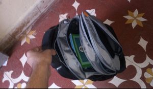 FREE GIFT WITH THIS ADISA COMPANY BAG 35LITER WATER RESISTANCE  💧  AIR RISSSTAN  IN SILVR COLOR NON USED