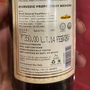 Khadi Natural Herbal oil