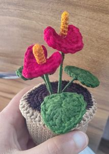 Crocheted Anthurium Plant