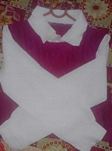 Stylish Purple & White Knit