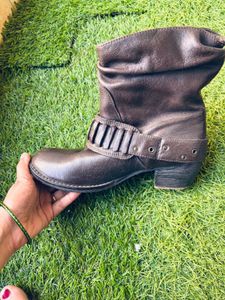 Stylish Brown Original Leather Boots