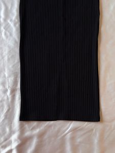 Shein Black Slit Midi Skirt