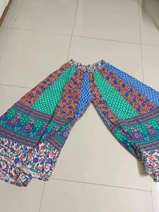 Boho Elephant Print Palazzo Pants