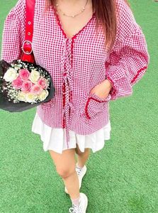 Savana Cute Gingham Heart Cardigan🍒