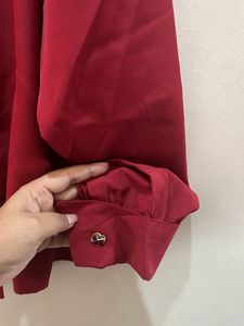 Red Golden Button Shirt