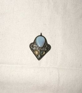 Vintage Gemstone Boho Pendant