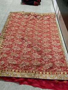 Tameta Pink Saree (pallu Net)