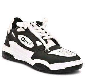 Stylish Black &amp; White ogiy sneakers