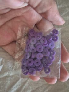 Purple Clay Beads 🎀