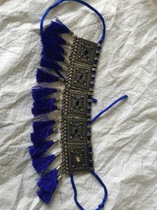 Royal Blue Tassel Necklace 💙
