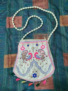 Embroidered Sling Bag