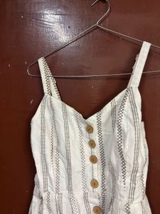 Striped Button-Down Dress